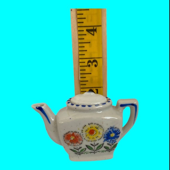 Vtg Doll Dishes, Doll Tea Set, Toy Tea Set, Tiny Dishes, Miniature Teaset 13 pcs - Picture 9 of 10